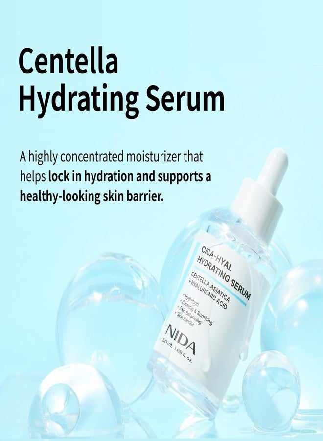 NIDA Centella Hydrating Serum | Centella Asiatica, Hyaluronic Acid | Hydration, Calming & Soothing, Skin Balancing, Skin Barrier | 1.69 fl. oz., 50ml (Updated) - Image 2